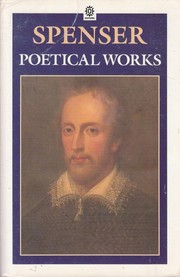 Spenser, Edmund, 1552?-1599. Poetical works /