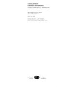 Looking at paper : evidence & interpretation : symposium proceedings, Toronto 1999 / edited by John Slavin ... [et al.]