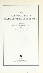  The National Trust manual of housekeeping /