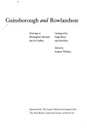 Gainsborough and Rowlandson : drawings in Birmingham Museums and Art Gallery / catalogued by Hugh Belsey and John Riely ; edited by Stephen Wildman.