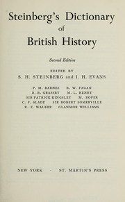 Steinberg's dictionary of British history.