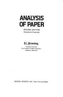 Analysis of paper / B. L. Browning.